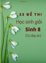 Bộ 33 Đề thi học sinh giỏi Sinh 8 (Có đáp án)